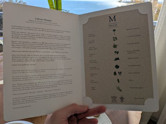 Menu photo 1 Mirazur Menton, 06