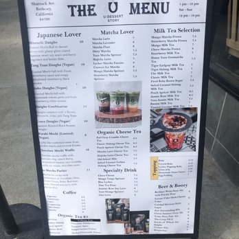 U :Dessert Story - Menu - Desserts Near Me - Berkeley, California U :Dessert Story - Menu - Desserts Near Me - Berkeley, California