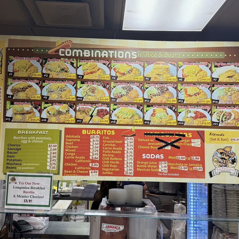 a menu for a mexican restaurant a menu for a mexican restaurant