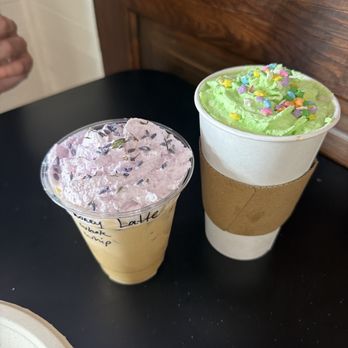 Maracuya by Llama - Lavender honey latte Dirty chai with pistachio whip cream - Coffee & Tea Near Me - St. Augustine, Florida Maracuya by Llama - Lavender honey latte Dirty chai with pistachio whip cream - Coffee & Tea Near Me - St. Augustine, Florida