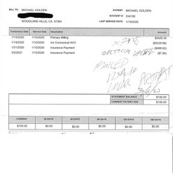Specialty Surgical Center - Billed 14 months after I paid $100 cash copay on day of procedure