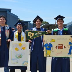 John E Steinbeck Elementary School - Former Steinbeck students return to their alma mater before their high school graduation