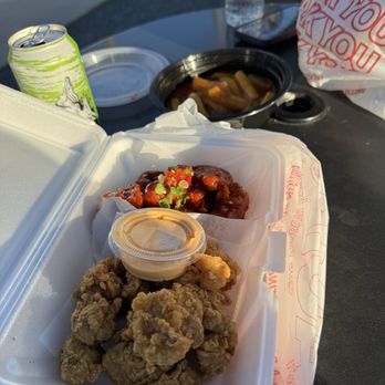 K-Inacup - Half and half chicken combo. - Korean Near Me - Gainesville, Florida K-Inacup - Half and half chicken combo. - Korean Near Me - Gainesville, Florida