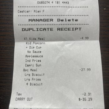 KFC - REFUND! Because the chicken was gray and cold! I will not be back, this place used to be ok but now just sad. - Fast Food Near Me - Billerica, Massachusetts KFC - REFUND! Because the chicken was gray and cold! I will not be back, this place used to be ok but now just sad. - Fast Food Near Me - Billerica, Massachusetts