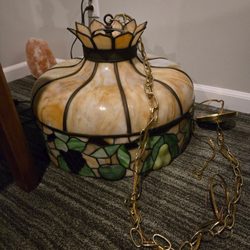 Old, New & In Between - 20" tiffany ceiling mount light.