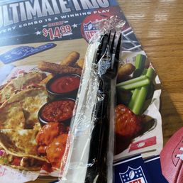 Plastic packaged flatware