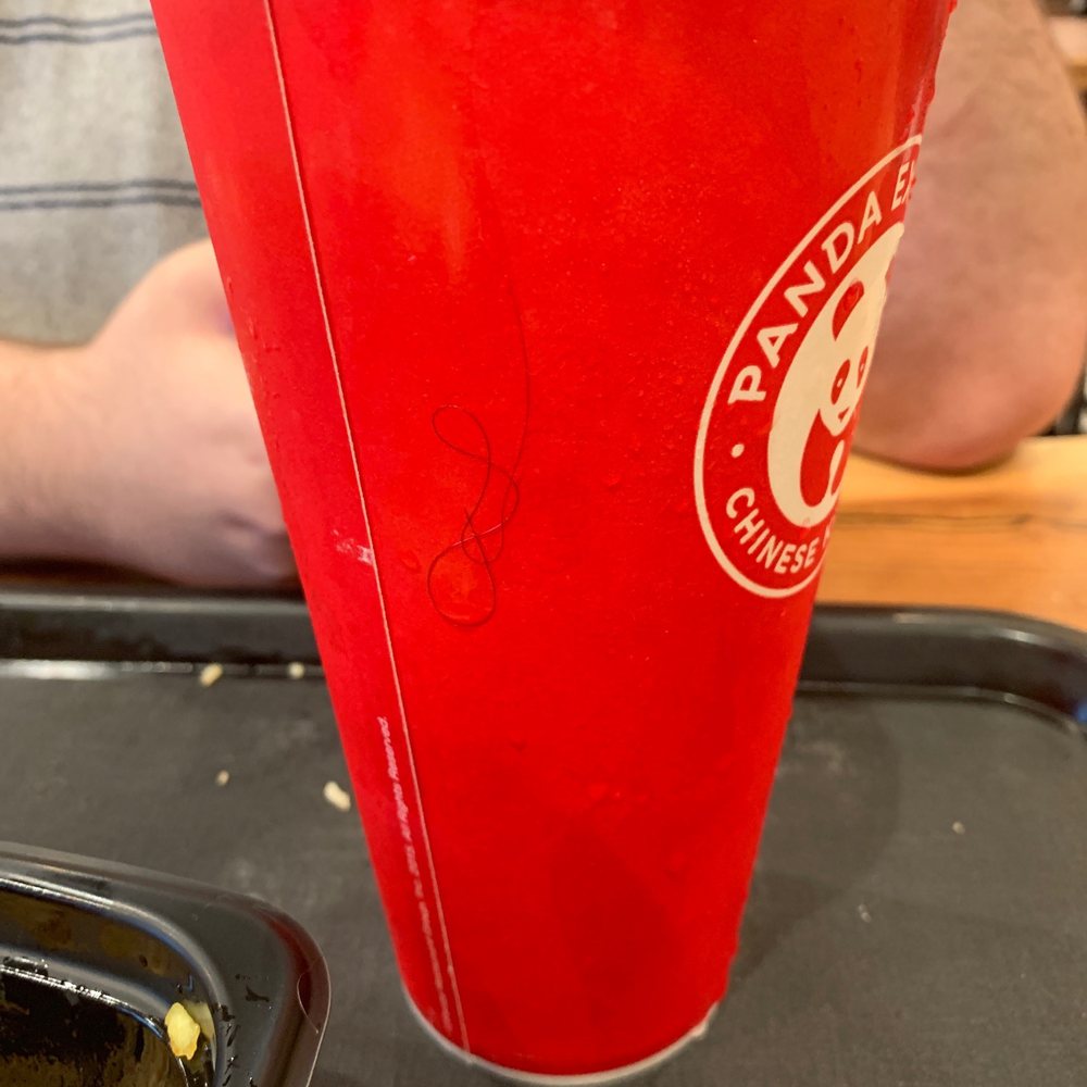 Hair on soda cup, not on food but YIKES.