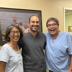 Fountain Valley Smiles - Dr Andonian with the previous practice owners Dr Jaruszewski and Dr Kato