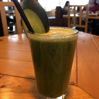 Caoba - Green juice. Tastes sweet like green apple but has plenty of veggies in it! - Mexican Near Me - Rosarito, BCN
