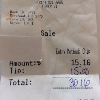 Scalini's Pizza and Pasta - Receipt - Pizza Near Me - Dallas, Texas Scalini's Pizza and Pasta - Receipt - Pizza Near Me - Dallas, Texas