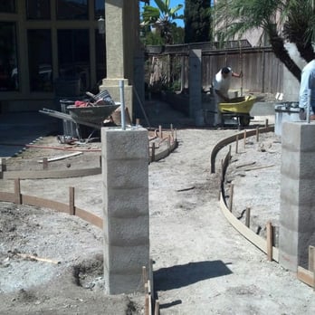 Zafra Concrete - The start of our sidewalk/street columns. - Masonry/Concrete Near Me - Oceanside, California