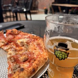 Pizza and a beer!