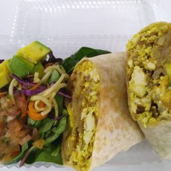 El Brocoli - Wrap de tofu y papas salteadas