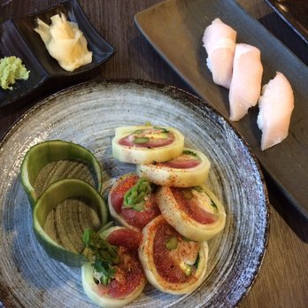 Sushi Lounge - Hawaii 5 OH roll. No rice; wrapped in cucumber. - Sushi Bars Near Me - Point Loma, California
