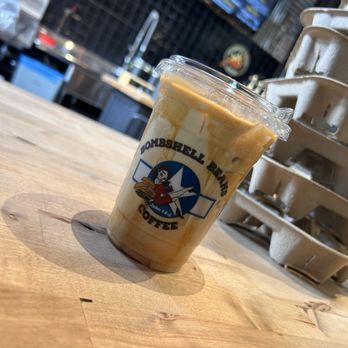 Bombshell Beans - Iced Hazelnut Heaven size medium - Coffee & Tea Near Me - Visalia, California Bombshell Beans - Iced Hazelnut Heaven size medium - Coffee & Tea Near Me - Visalia, California