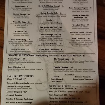 Cajun Roux Bar & Grill - Menu - Cajun/Creole Near Me - Hoover, Alabama