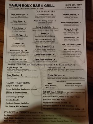 Menu photo 6 Cajun Roux Bar & Grill Hoover, AL
