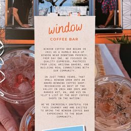 Exterior photo of Window Coffee Bar - Tempe, Arizona Exterior photo of Window Coffee Bar - Tempe, Arizona