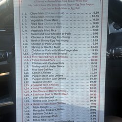 Updated lunch prices - Jan 2026