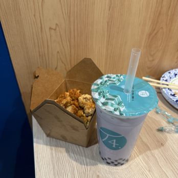 T4 Alameda - Taro milk tea and popcorn chicken. - Bubble Tea Near Me - Alameda, California