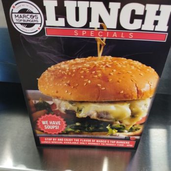 Marco's Top Burgers - Lunch speicals - Burgers Near Me - Deerfield Beach, Florida