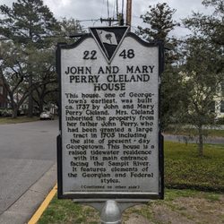 John and Mary Perry Cleland House Historical Marker - John and Mary Perry Cleland House Historical Marker, 405 Front St, Georgetown