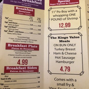 PO Boy Depot - breakfast menu and prices - Grocery Near Me - Marrero, Louisiana