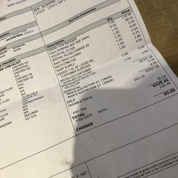 Valvoline Express Care - Oil Change Receipt - Oil Change Stations Near Me - SCARBOROUGH, Ontario Valvoline Express Care - Oil Change Receipt - Oil Change Stations Near Me - SCARBOROUGH, Ontario