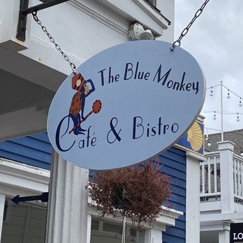 The Blue Monkey - Street sign. - Cafes Near Me - Provincetown, Massachusetts