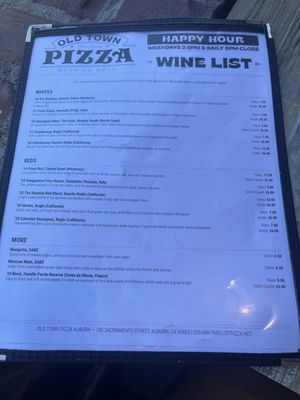 Menu photo 5 Old Town Pizza Auburn, CA