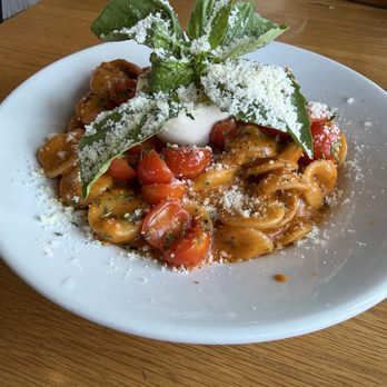 IL Posto - Custom pasta dish: orecchiette, chicken, spinach, cherry tomatoes & burrata in a vodka sauce - Italian Near Me - San Diego, California IL Posto - Custom pasta dish: orecchiette, chicken, spinach, cherry tomatoes & burrata in a vodka sauce - Italian Near Me - San Diego, California