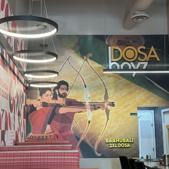 Dosa Boyz - The back wall decor - Indian Near Me - Toronto, Ontario
