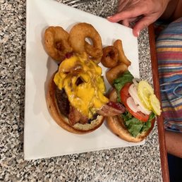 Bacon cheese burger. Bacon cheese burger.