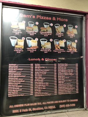 Menu photo 2 Sam's Pizza & More Stockton, CA Menu photo 2 Sam's Pizza & More Stockton, CA