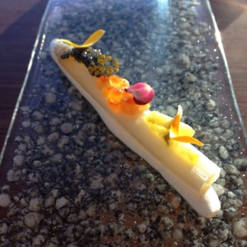 Sierra Mar - Paddlefish roe, Trout roe, herring roe. - New American Near Me - Big Sur, California Sierra Mar - Paddlefish roe, Trout roe, herring roe. - New American Near Me - Big Sur, California