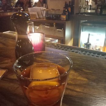 The Neighborly - Peach Tea Old Fashioned, smooth and strong. - New American Near Me - Phoenix, Arizona