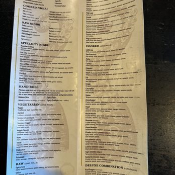 Kei Sushi - The menu at Kai Sushi in the Smithridge Shopping Center in South Reno. Julie A - Sushi Bars Near Me - Reno, Nevada