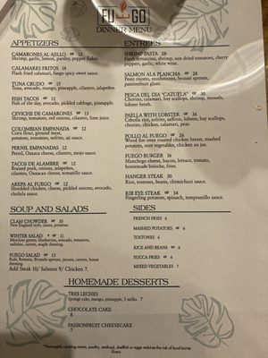 Menu photo 4 Fuego Wine Bar Derby, CT