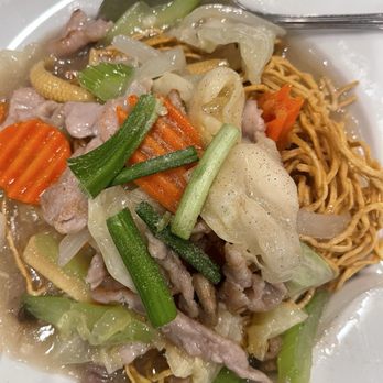 Thai Spoon 2 - Goy See Mee Noodles (no bamboo shoots) - Thai Near Me - Loma Linda, California