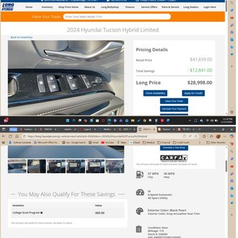 Long Hyundai - Long website showing the price on the day I bought the car and they increased the price by $4500 - Car Dealers Near Me - Chattanooga, Tennessee Long Hyundai - Long website showing the price on the day I bought the car and they increased the price by $4500 - Car Dealers Near Me - Chattanooga, Tennessee