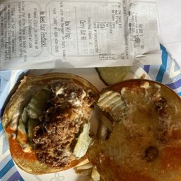 A disgusting chicken sandwich A disgusting chicken sandwich