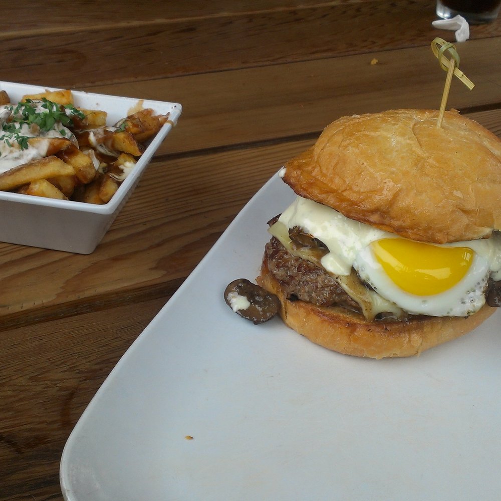 Uneeda Burger - Fuh....gedabodit. mushroom burger with an egg. With poutine. - Burgers Near Me - Seattle, Washington Uneeda Burger - Fuh....gedabodit. mushroom burger with an egg. With poutine. - Burgers Near Me - Seattle, Washington