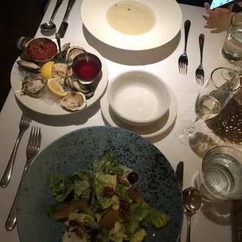 Glowbal - Waldorf salad, kusshi oysters, and chestnut and celeriac soup - Canadian (New) Near Me - Vancouver, British Columbia Glowbal - Waldorf salad, kusshi oysters, and chestnut and celeriac soup - Canadian (New) Near Me - Vancouver, British Columbia