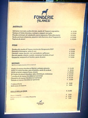 Menu photo 2 Fonderie Milanesi Milan, MI Menu photo 2 Fonderie Milanesi Milan, MI