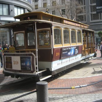Cable Car - Powell Hyde Line - Powell St. Turnaround - Cable Cars Near Me - San Francisco, California Cable Car - Powell Hyde Line - Powell St. Turnaround - Cable Cars Near Me - San Francisco, California