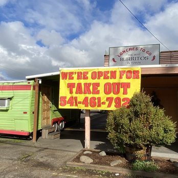 Lonches To Go - an open for take out sign - Mexican Near Me - Eugene, Oregon