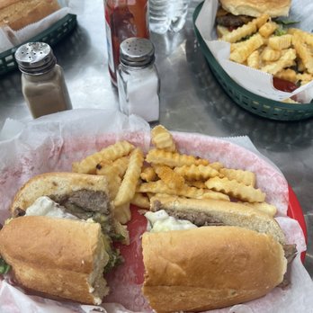 Just Around the Corner - The Basic Cheesesteak Sandwich and Seasoned Fries - Sandwiches Near Me - Atlanta, Georgia Just Around the Corner - The Basic Cheesesteak Sandwich and Seasoned Fries - Sandwiches Near Me - Atlanta, Georgia