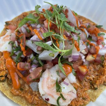 Holbox - Smoked Fish Tostada - Latin American Near Me - Los Angeles, California
