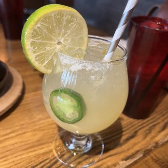 The Eagle Mass Ave - Peach Jalapeño margarita - American Near Me - Indianapolis, Indiana