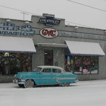 Filling Station - Our 1954 Chevy in the Snow - Auto Parts & Supplies Near Me - Lebanon, Oregon Filling Station - Our 1954 Chevy in the Snow - Auto Parts & Supplies Near Me - Lebanon, Oregon